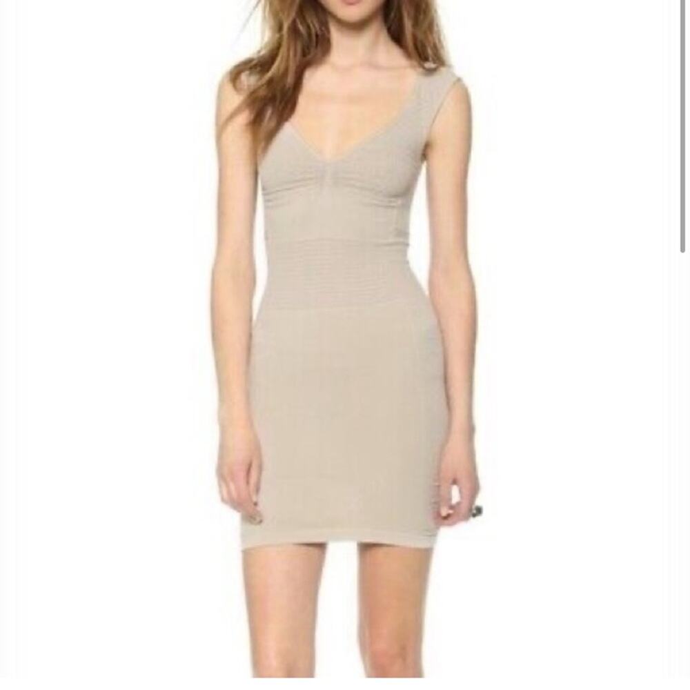 Intimately Free People Bella Coachella Gray Seamless Knit Mini Dress Size XS/S